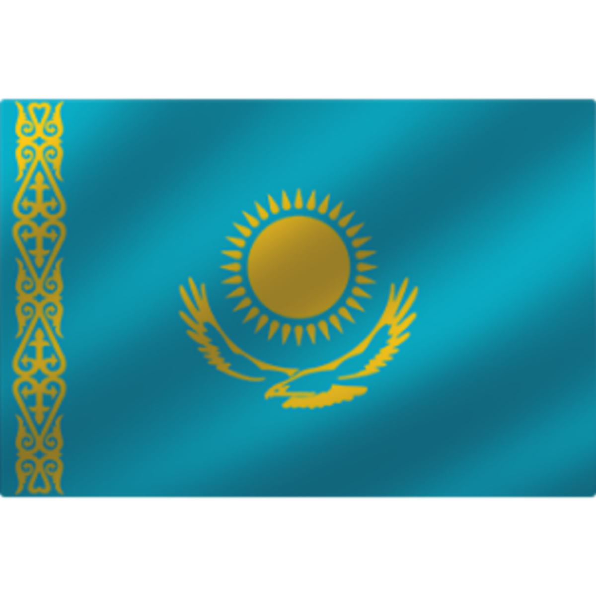 Флаг Казахстана Круглый